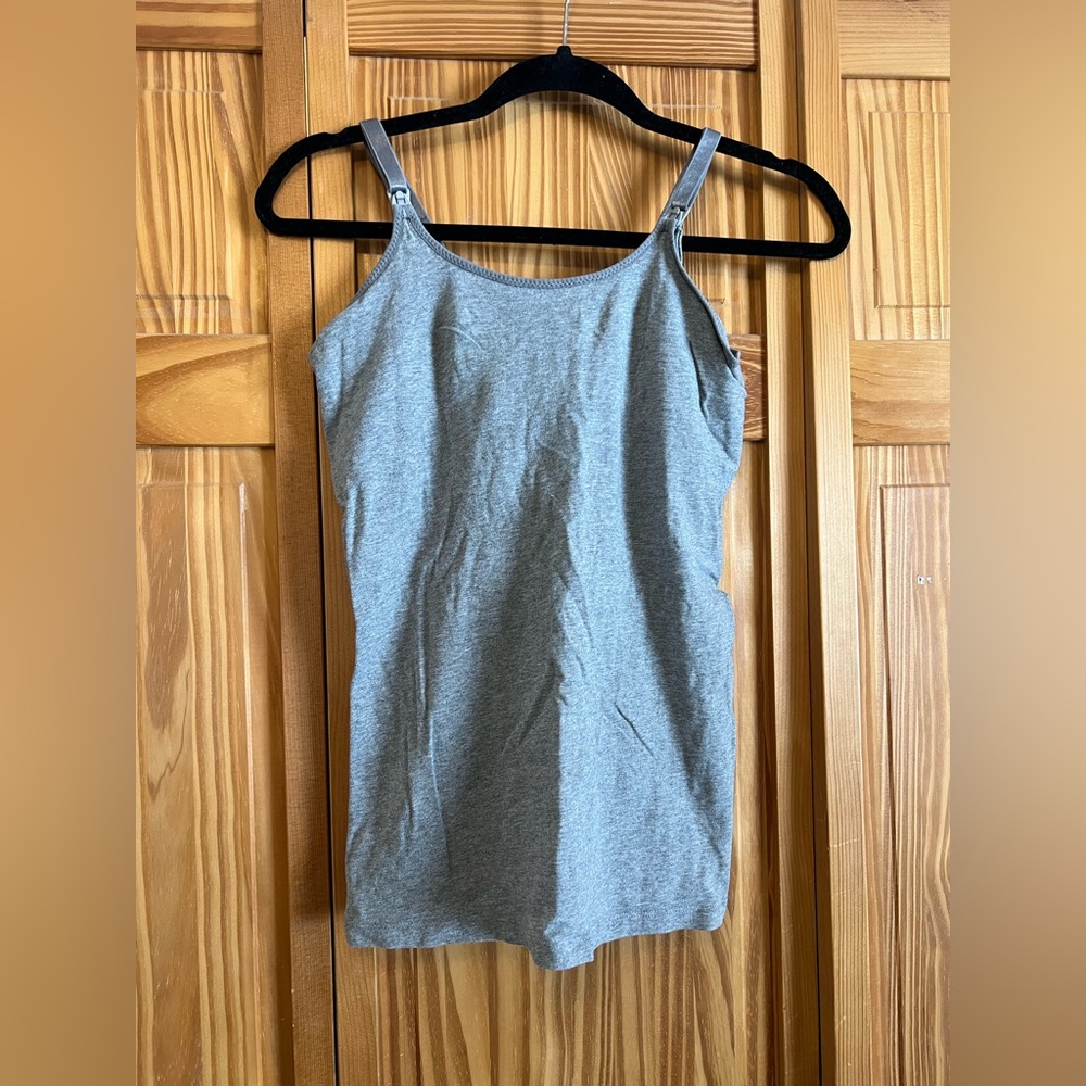 Gray Women's nursing tank top